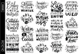 Winter Quotes || Deco Sheet